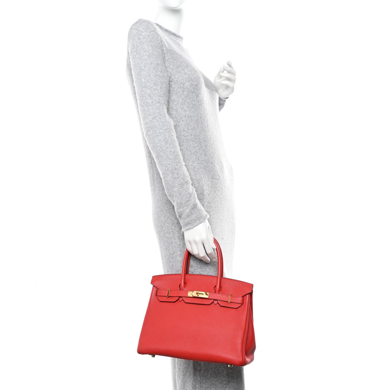 Hermes Togo Birkin 30 Rouge Casaque 2 of 11