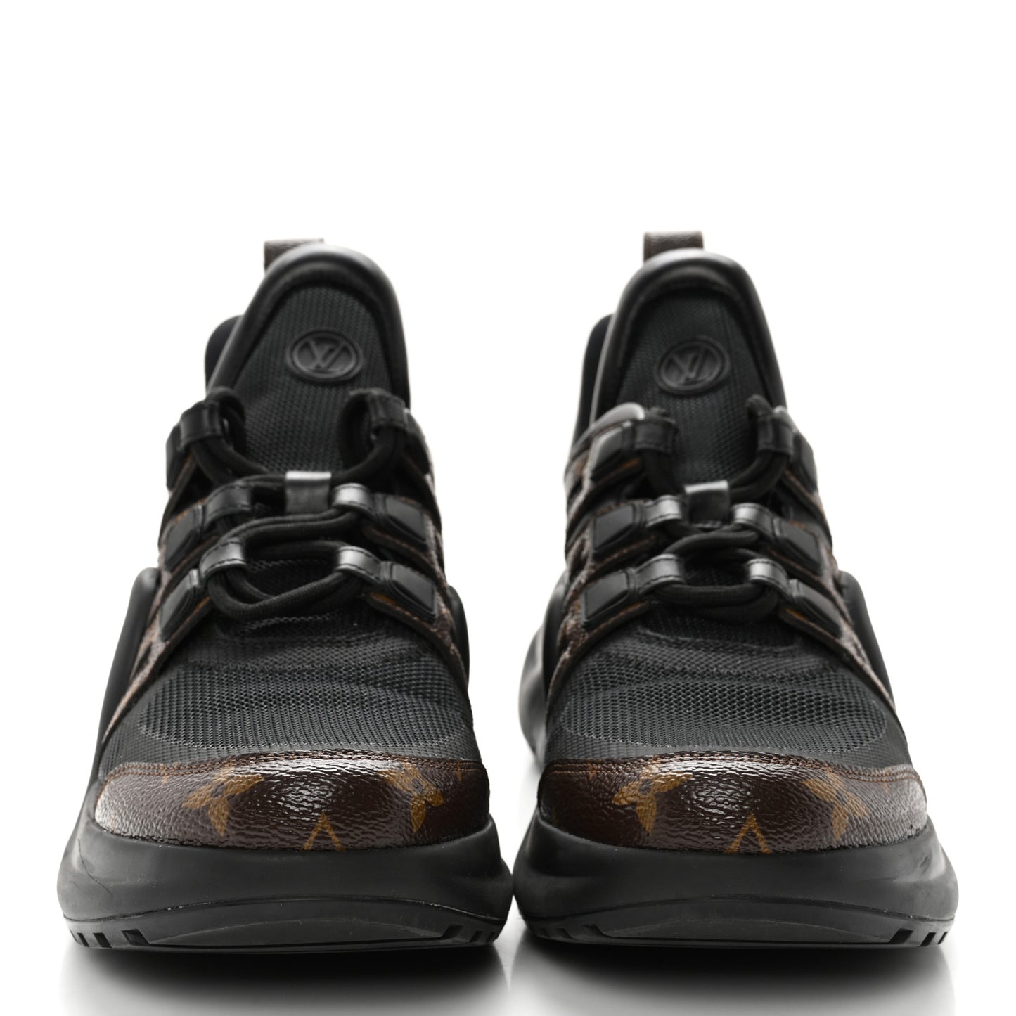 Calfskin Patent Monogram LV Archlight Sneakers 40 Black