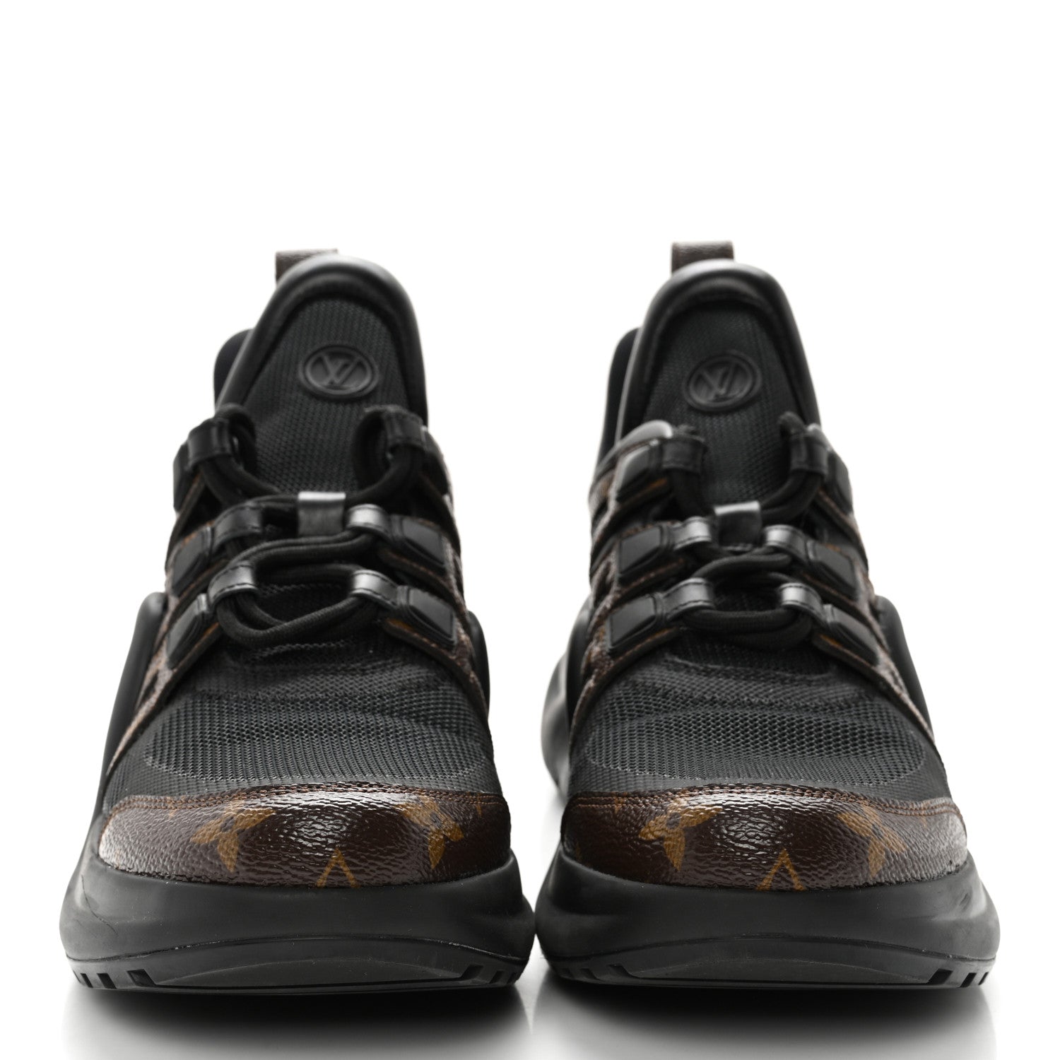 Louis Vuitton Calfskin Patent Monogram LV Archlight Sneakers 40 Black 2 of 13