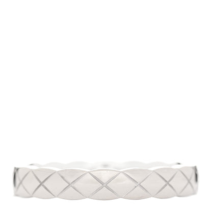 Chanel 18K White Gold Mini Coco Crush Ring 53 6.5 1 of 4