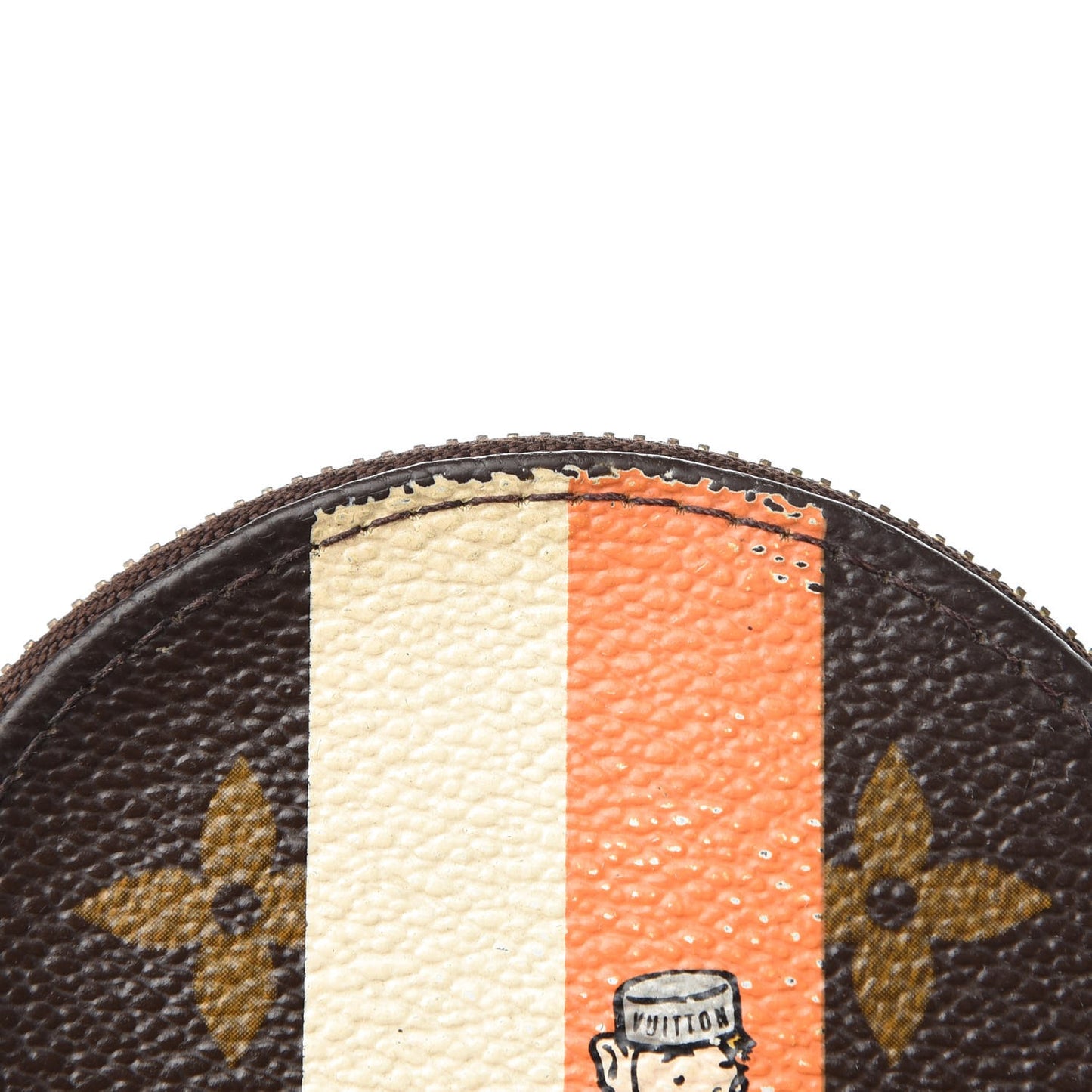 Monogram Groom Round Coin Purse
