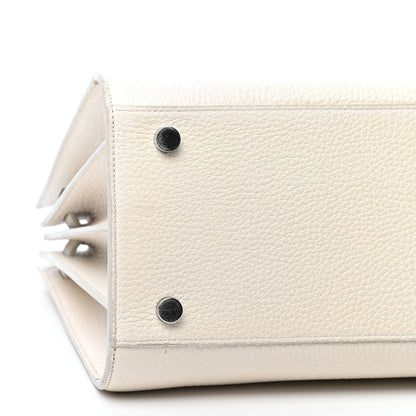 Saint Laurent Grained Calfskin Small Sac De Jour Dove White 5 of 12