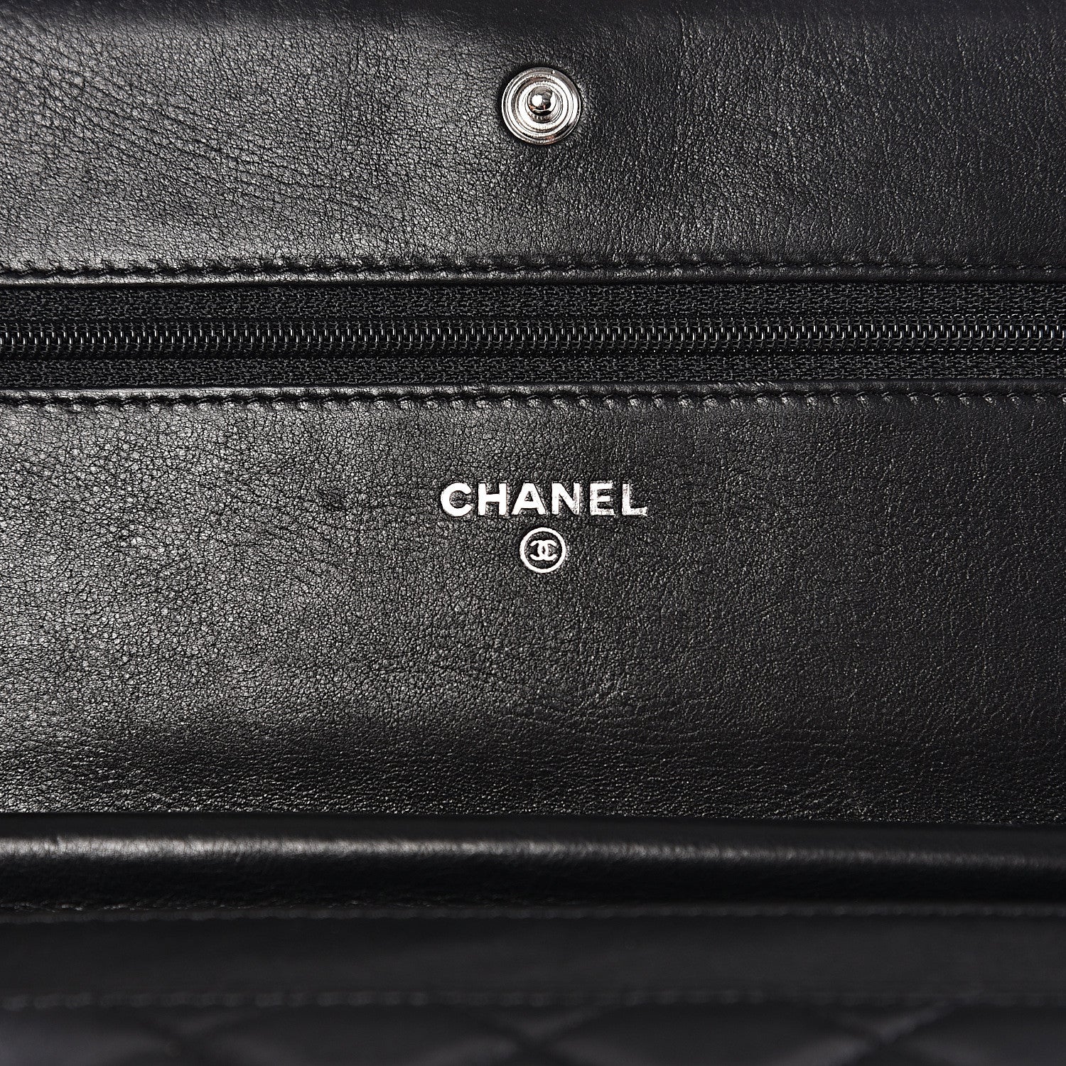 Chanel Calfskin Quilted Boy Wallet On Chain WOC So Black 5 of 12
