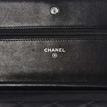 Chanel Calfskin Quilted Boy Wallet On Chain WOC So Black 5 of 12
