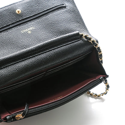 Chanel Caviar Quilted Wallet On Chain WOC Black 5 of 8