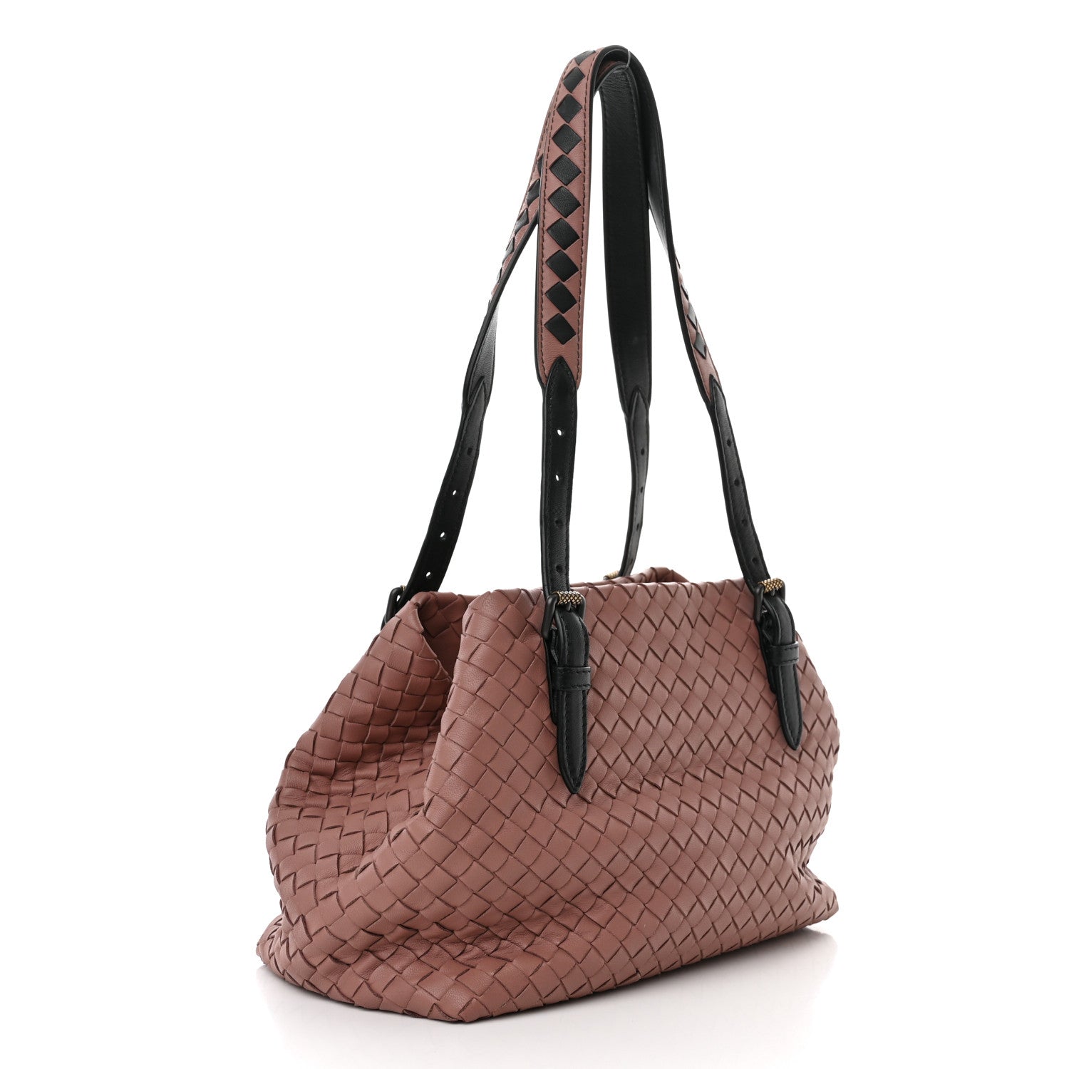 Bottega Veneta Nappa Intrecciato Mini Cesta Tote Deco Rose Black 3 of 10