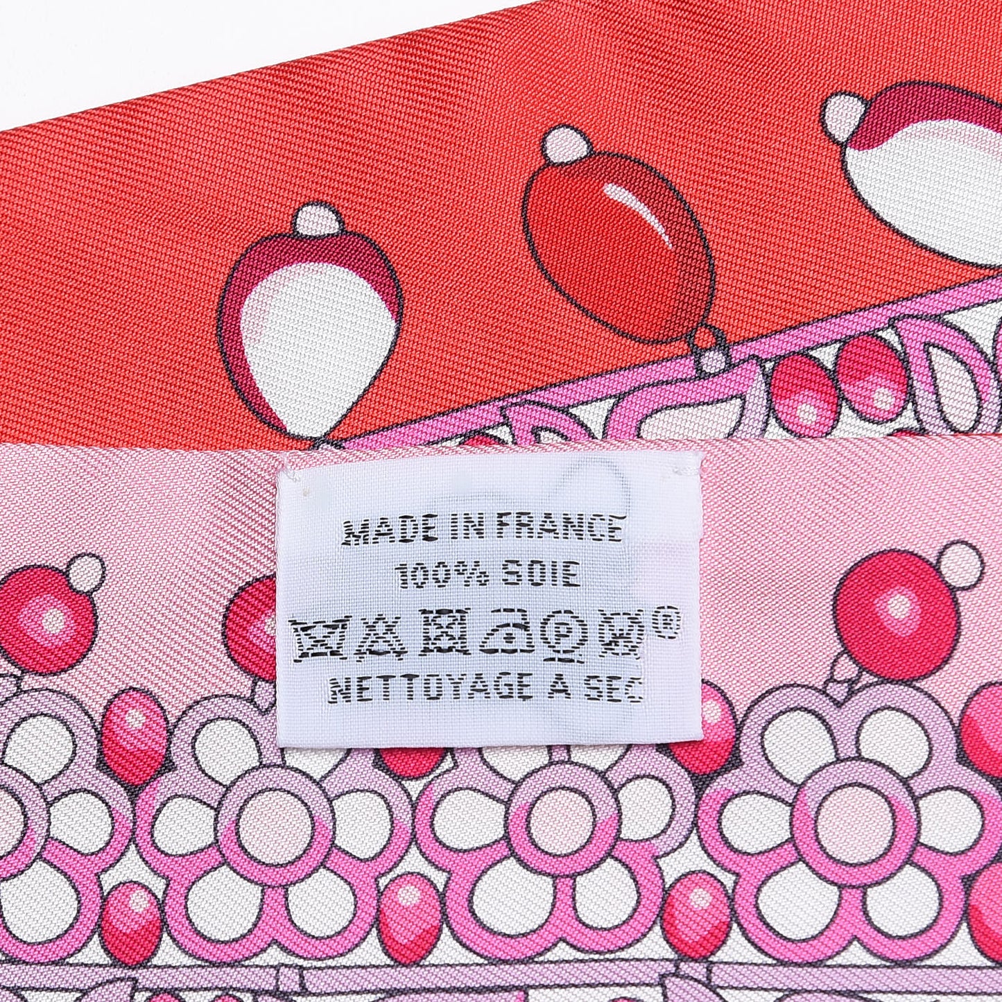 Silk Parures Des Maharajas Twilly Rouge Grenadine Rose Mauve