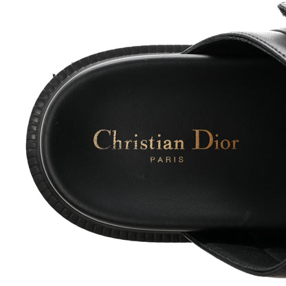 Christian Dior Lambskin Dioract 10mm Sandals 39 Black 8 of 10