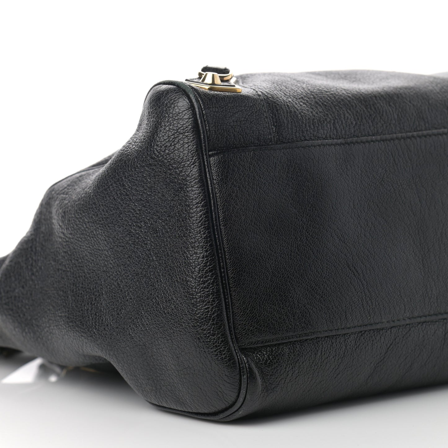 Chevre Gold Metallic Edge Hardware Velo Black