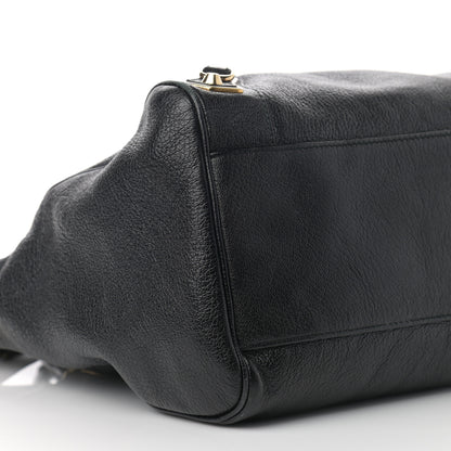 Balenciaga Chevre Gold Metallic Edge Hardware Velo Black 8 of 11