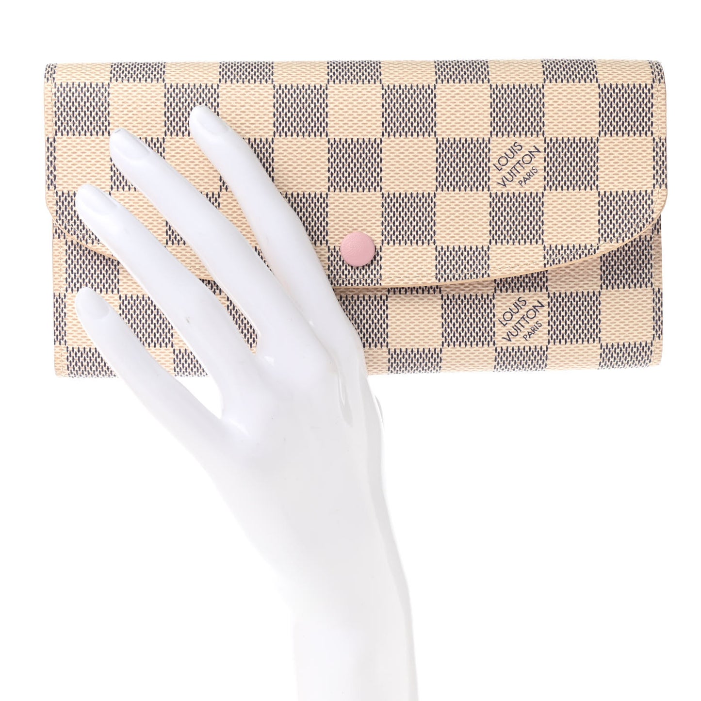 Damier Azur Emilie Wallet Rose Ballerine