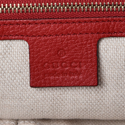 Gucci Pebbled Calfskin Medium Soho Shoulder Bag Red 6 of 9