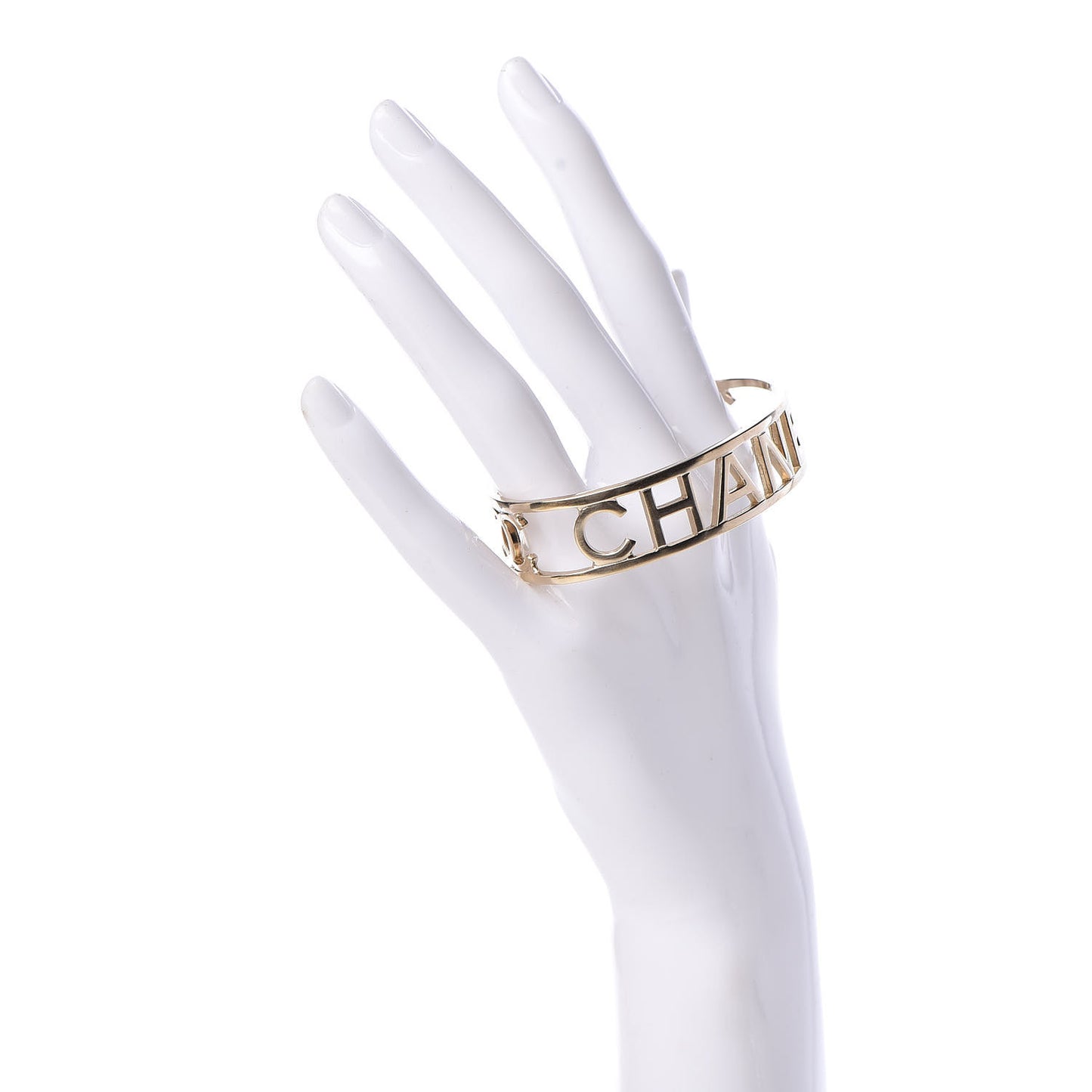 Metal Logo Cuff Gold