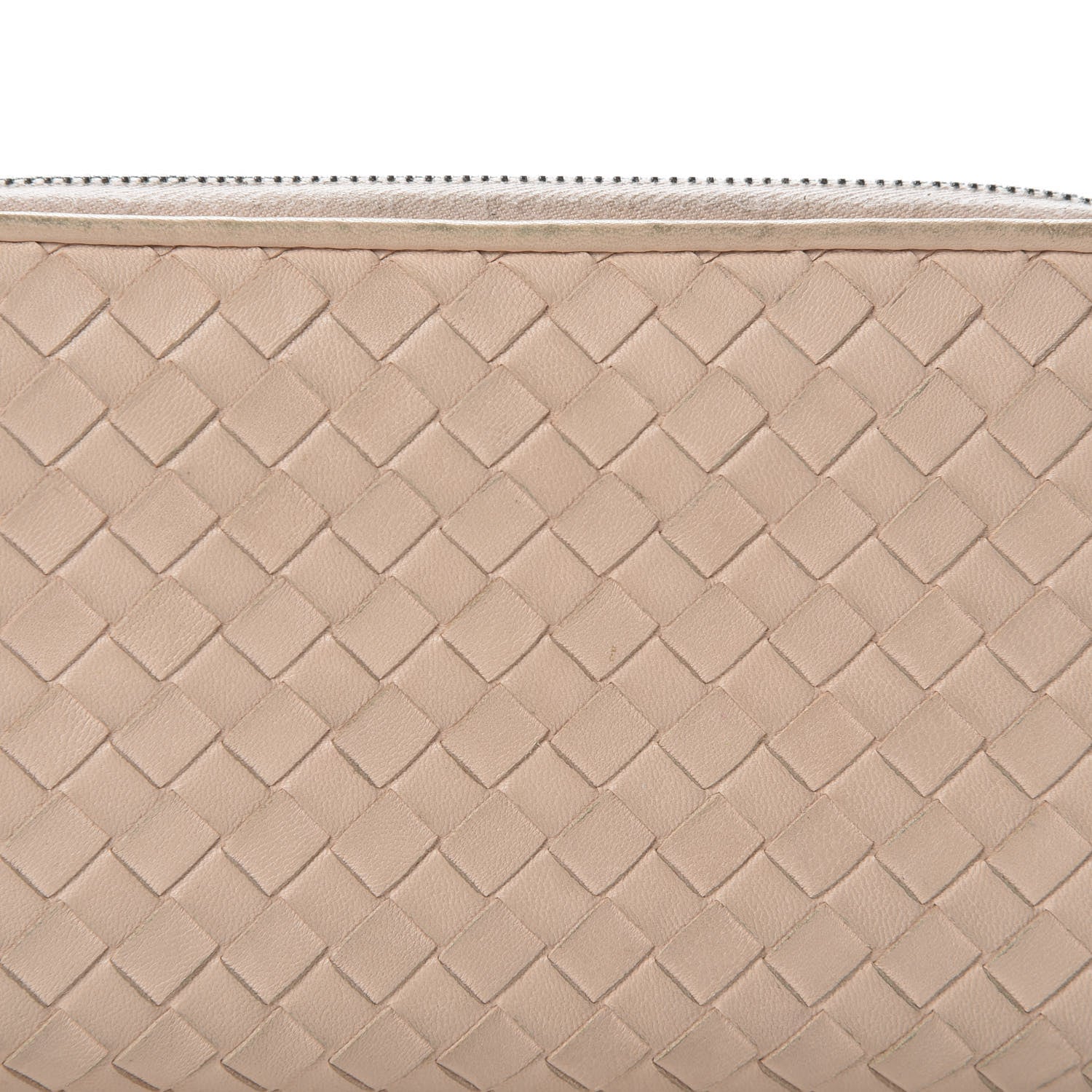 Bottega Veneta Nappa Intrecciato Zip Around Wallet Mink 9 of 13