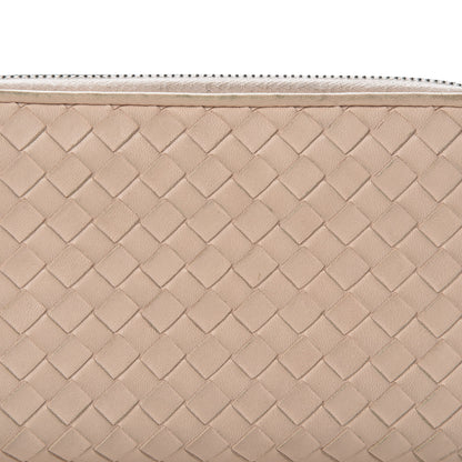 Bottega Veneta Nappa Intrecciato Zip Around Wallet Mink 9 of 13