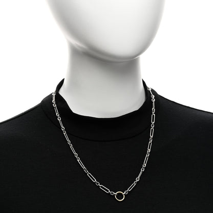 David Yurman Sterling Silver 18K Yellow Gold Lexington Chain Necklace 2 of 5