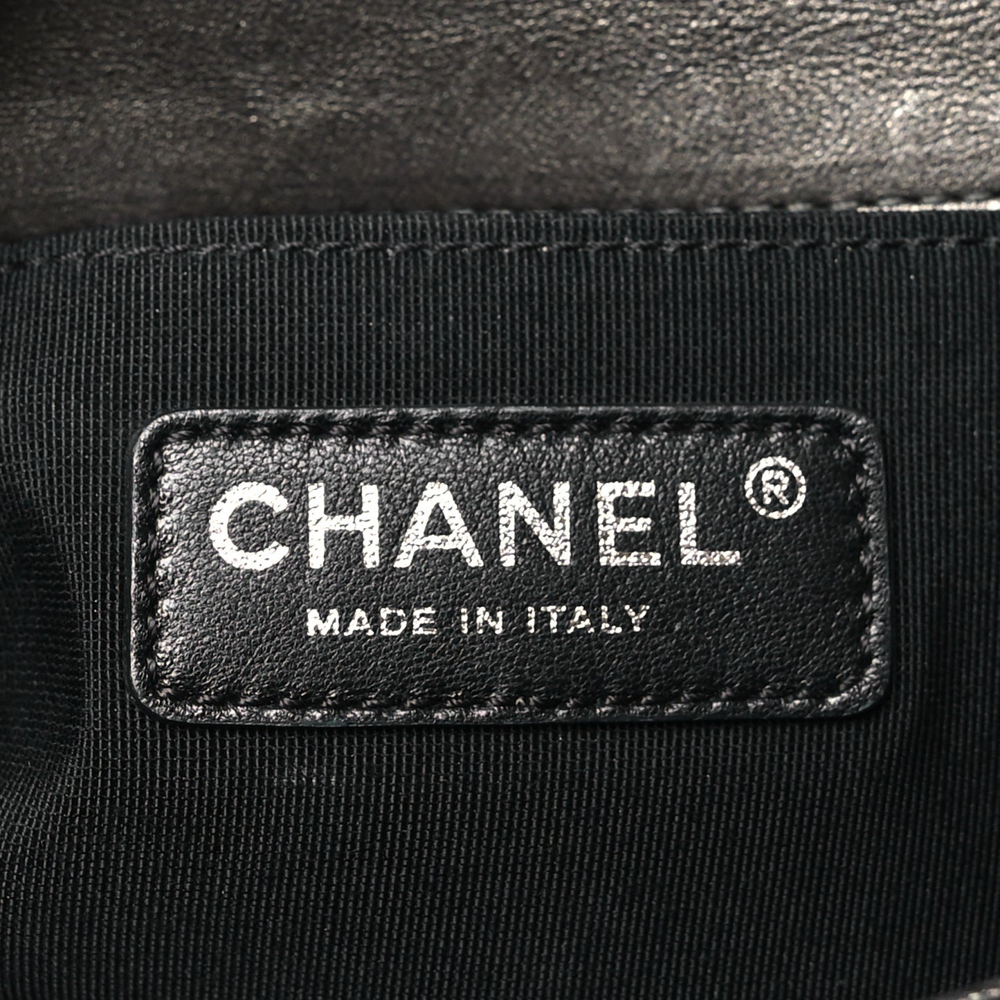 Lambskin Quilted Small Chain Mail Boy Flap Grey