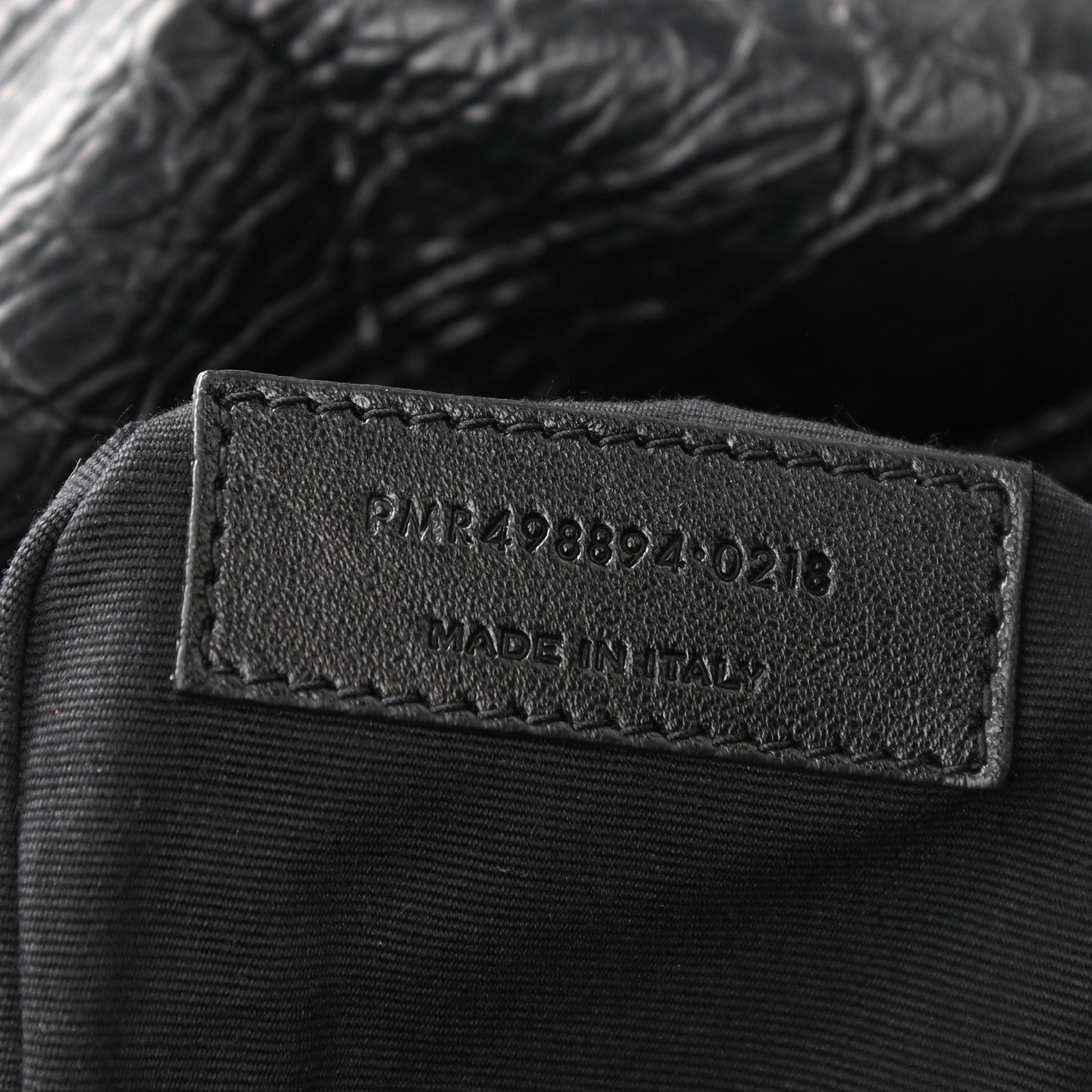 Saint Laurent Crinkled Calfskin Matelasse Monogram Medium Niki Chain Satchel Black 7 of 11