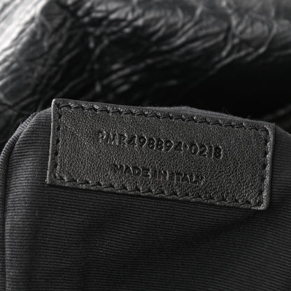 Saint Laurent Crinkled Calfskin Matelasse Monogram Medium Niki Chain Satchel Black 7 of 11