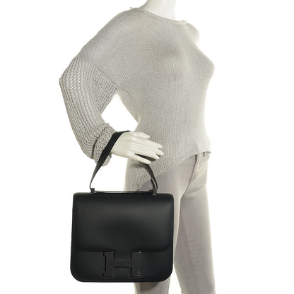 Hermes Veau Sombrero Constance Cartable 29 Bleu Obscur 2 of 16