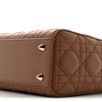 Christian Dior Calfskin Cannage Small My ABCDior Lady Dior Downtown Brown 10 of 11