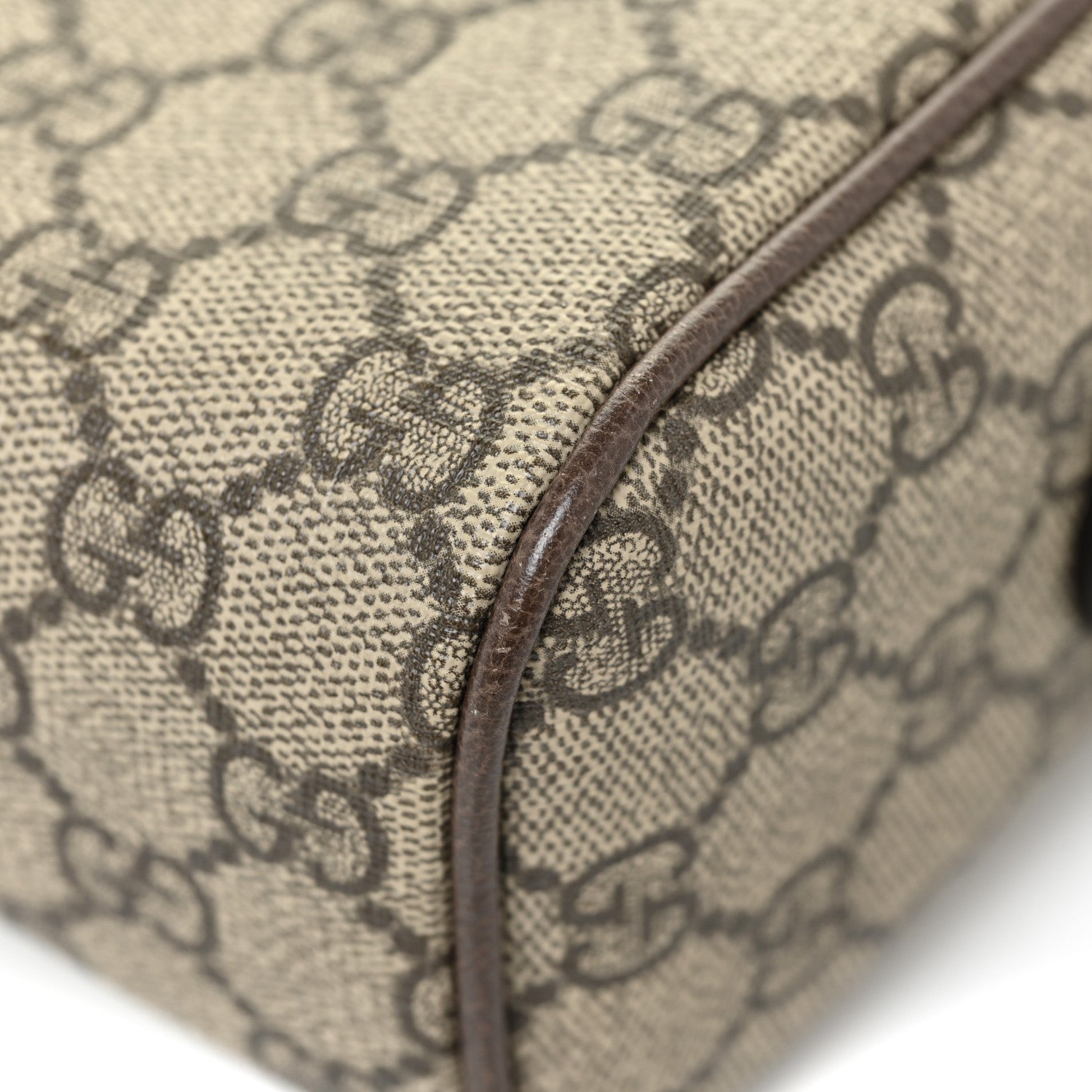 Gucci GG Supreme Monogram Web Small Ophidia Shoulder Bag Brown 12 of 13