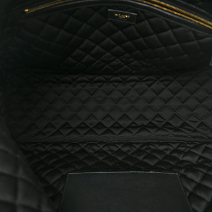 Saint Laurent Calfskin Quilted ES Giant Travel Bag Black 5 of 10