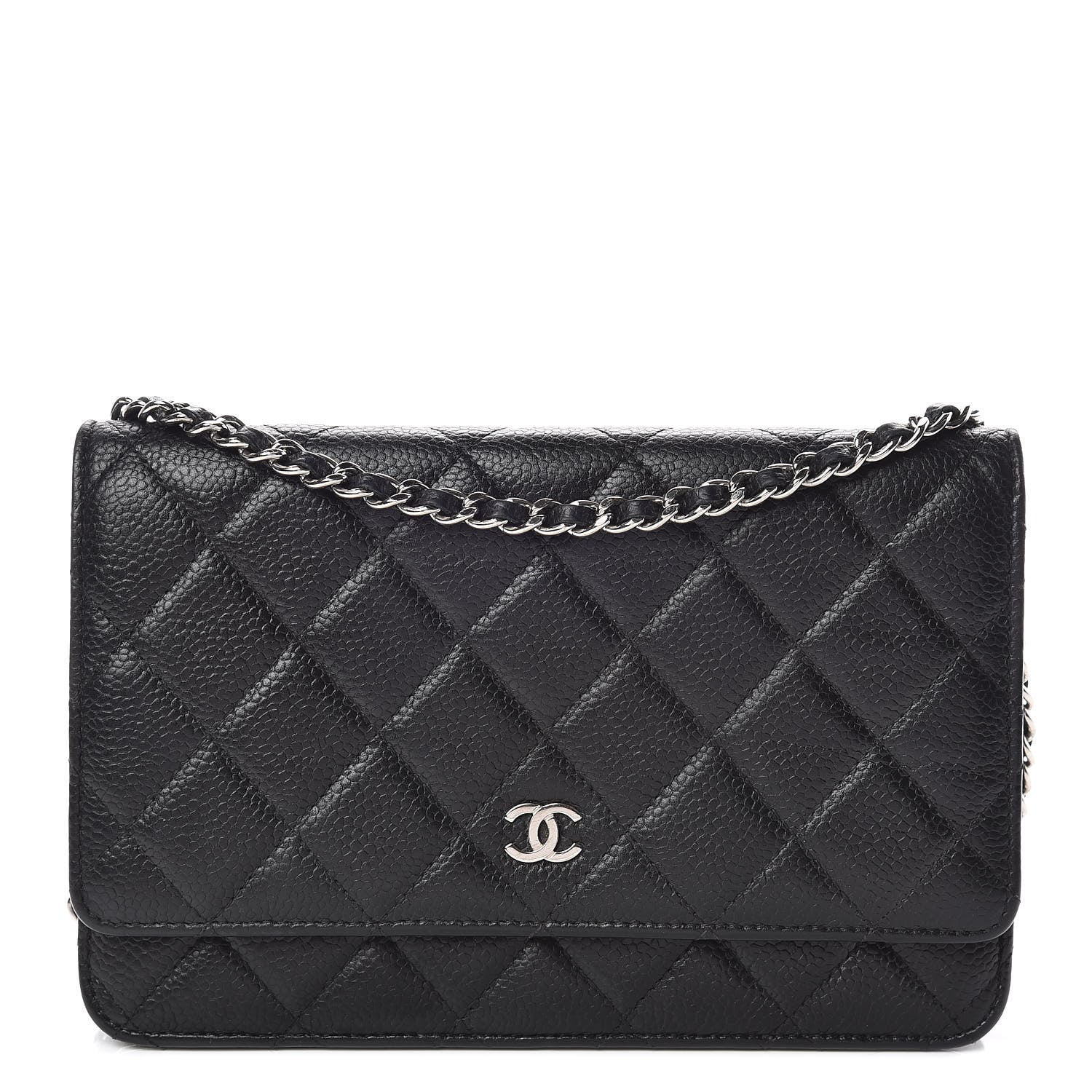 Chanel Caviar Quilted Wallet On Chain WOC Black 1 of 11