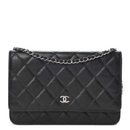 Chanel Caviar Quilted Wallet On Chain WOC Black 1 of 11
