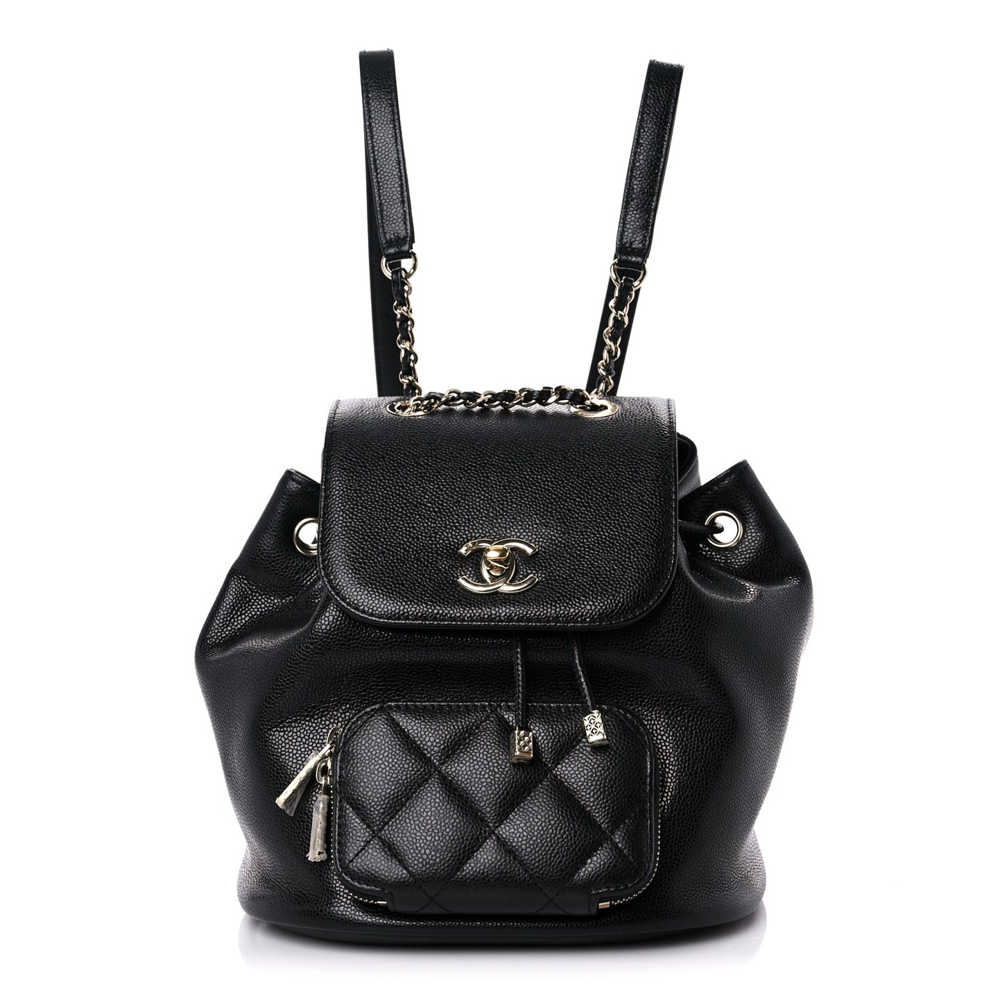Caviar Quilted Mini Business Affinity Backpack Black