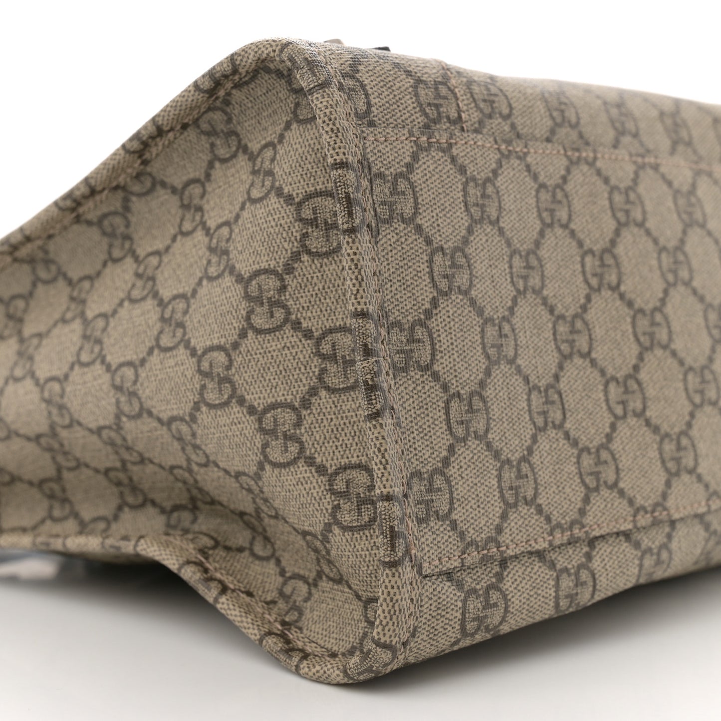 X GUCCI GG Supreme Monogram Neo Classic Silver Hardware City Beige Ebony
