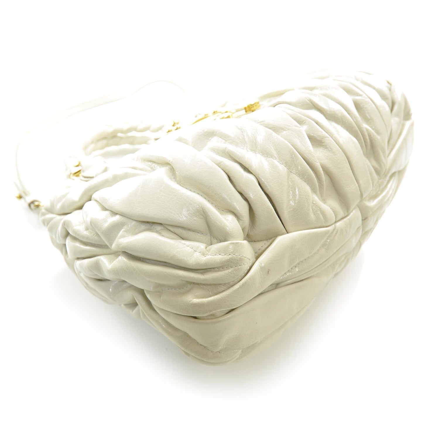 Lambskin Small Matelasse Coffer Ivory