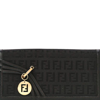 Fendi Zucchino Continental Wallet Black 9 of 12
