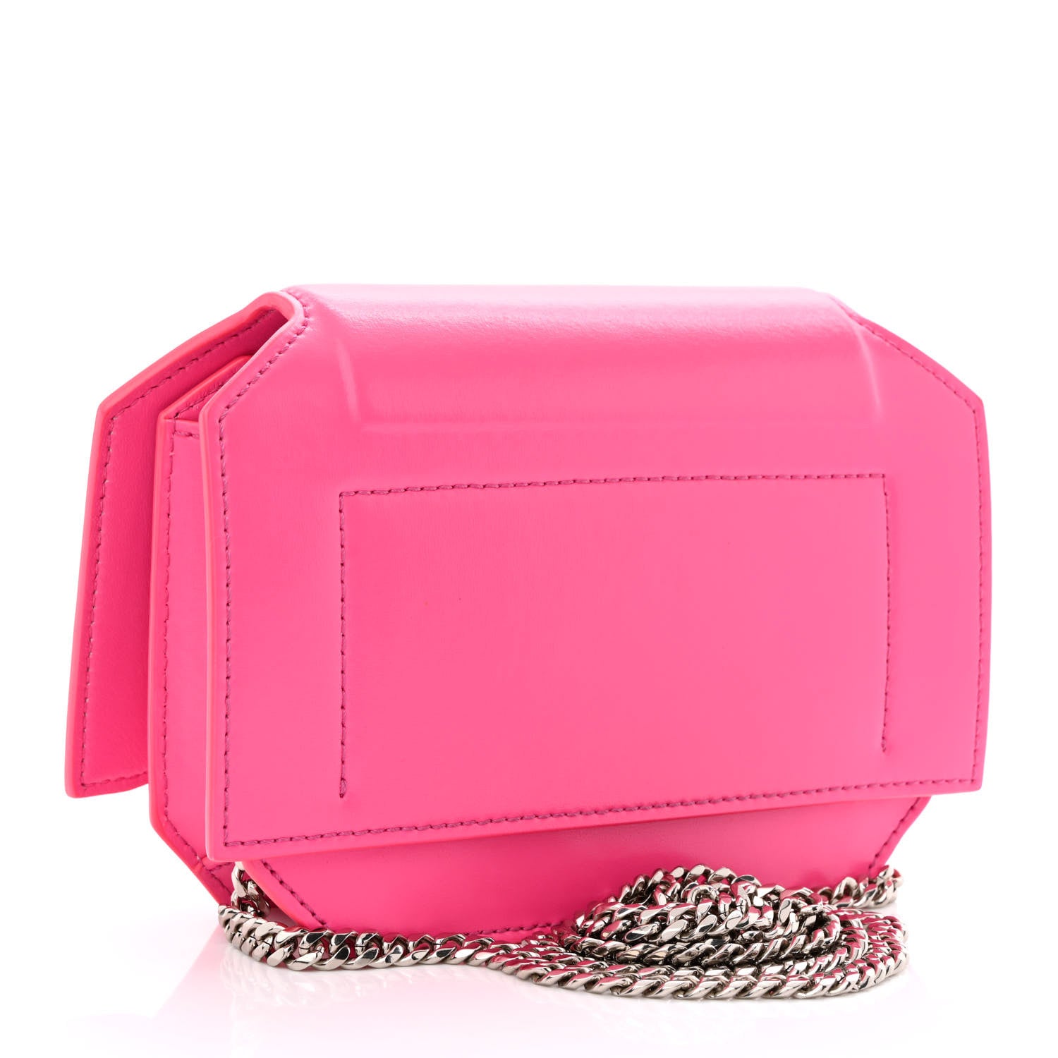 Givenchy Calfskin Bow Cut Chain Wallet Fuchsia 3 of 10