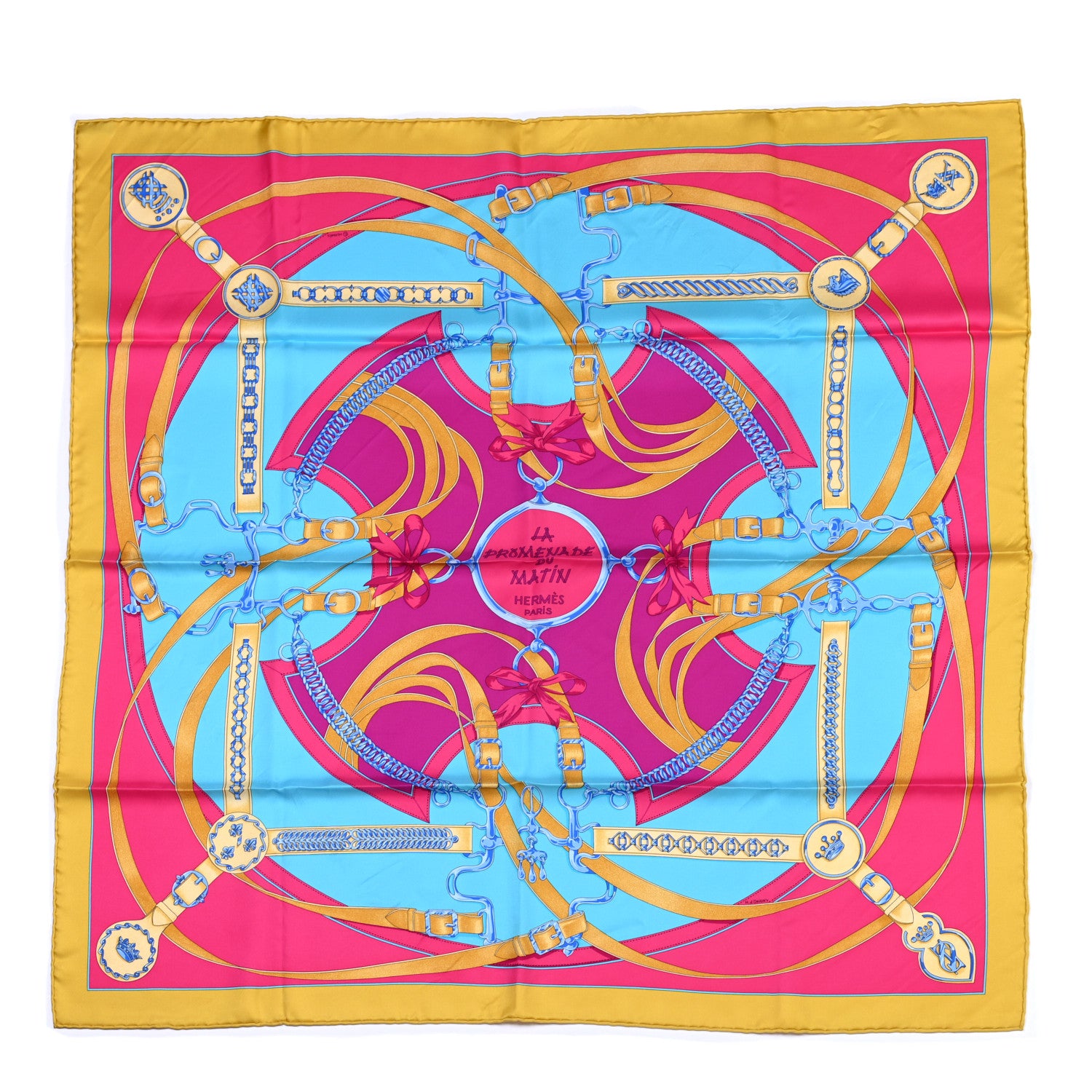 Hermes Silk La Promenade Du Matin Scarf 90 1 of 5