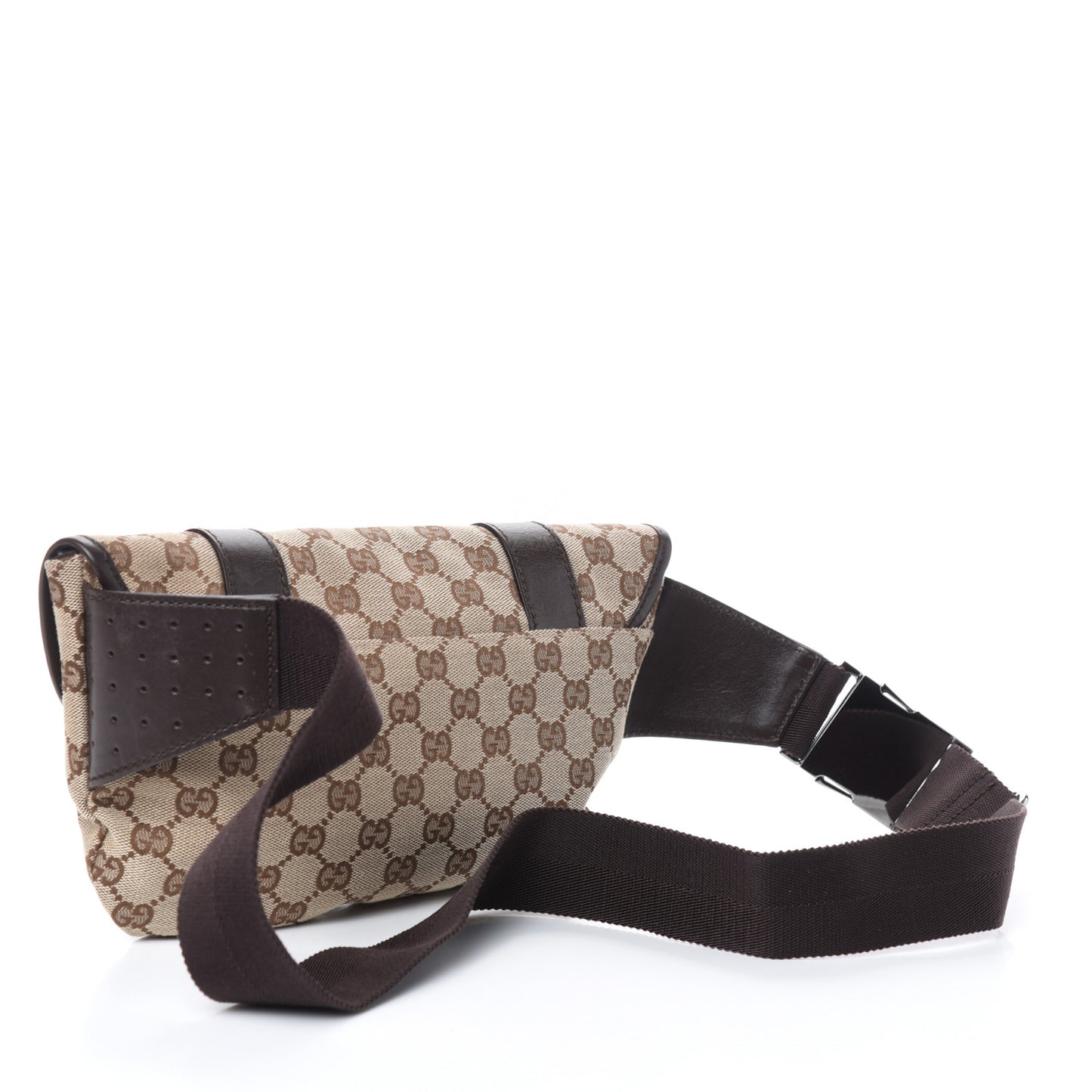 Monogram Waist Belt Bag Dark Brown