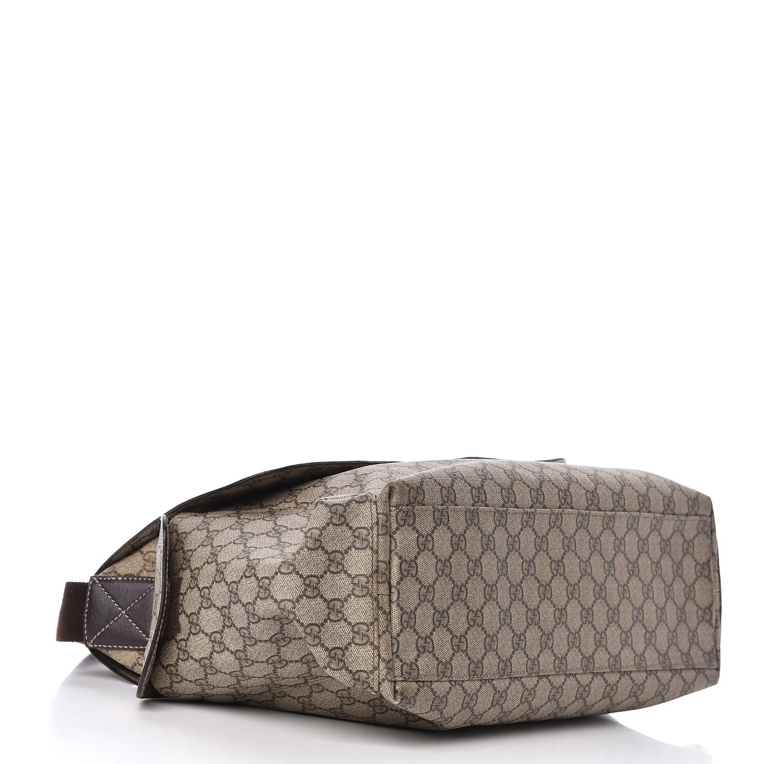 Gucci GG Plus Monogram Messenger Diaper Bag Dark Brown 4 of 11
