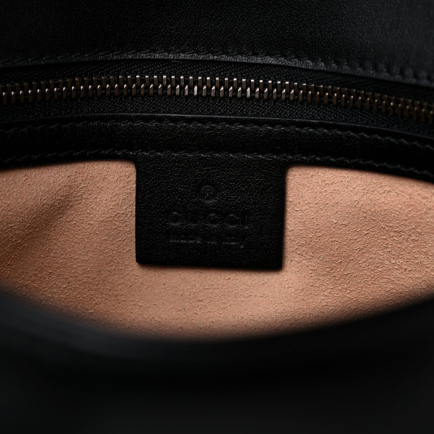 Calfskin Matelasse Small GG Marmont Shoulder Bag Black