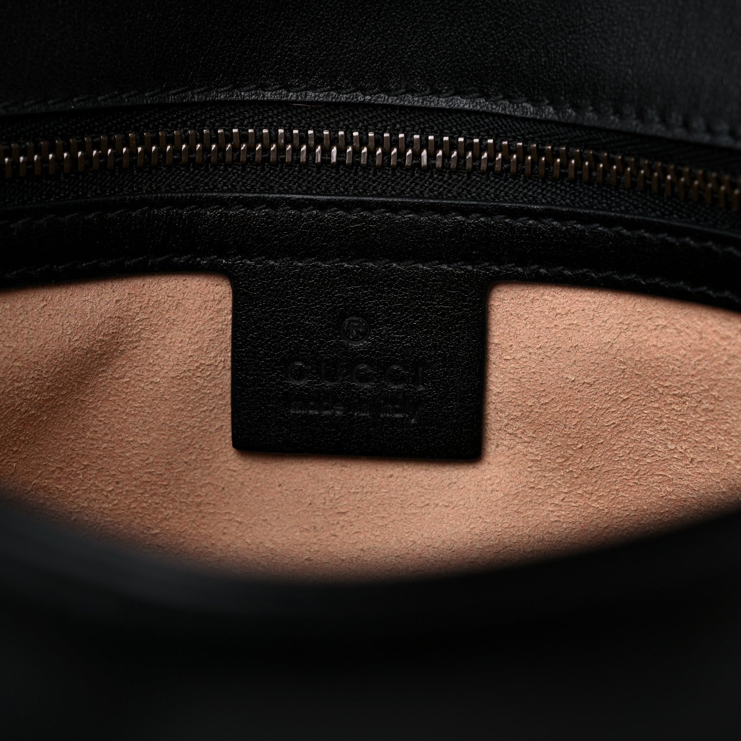 Gucci Calfskin Matelasse Small GG Marmont Shoulder Bag Black 6 of 10