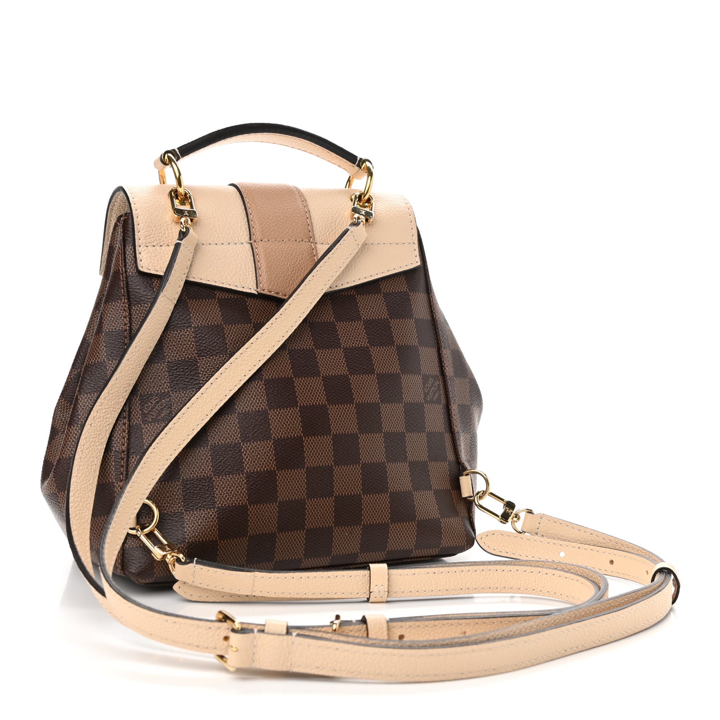 Damier Ebene Clapton Backpack Creme