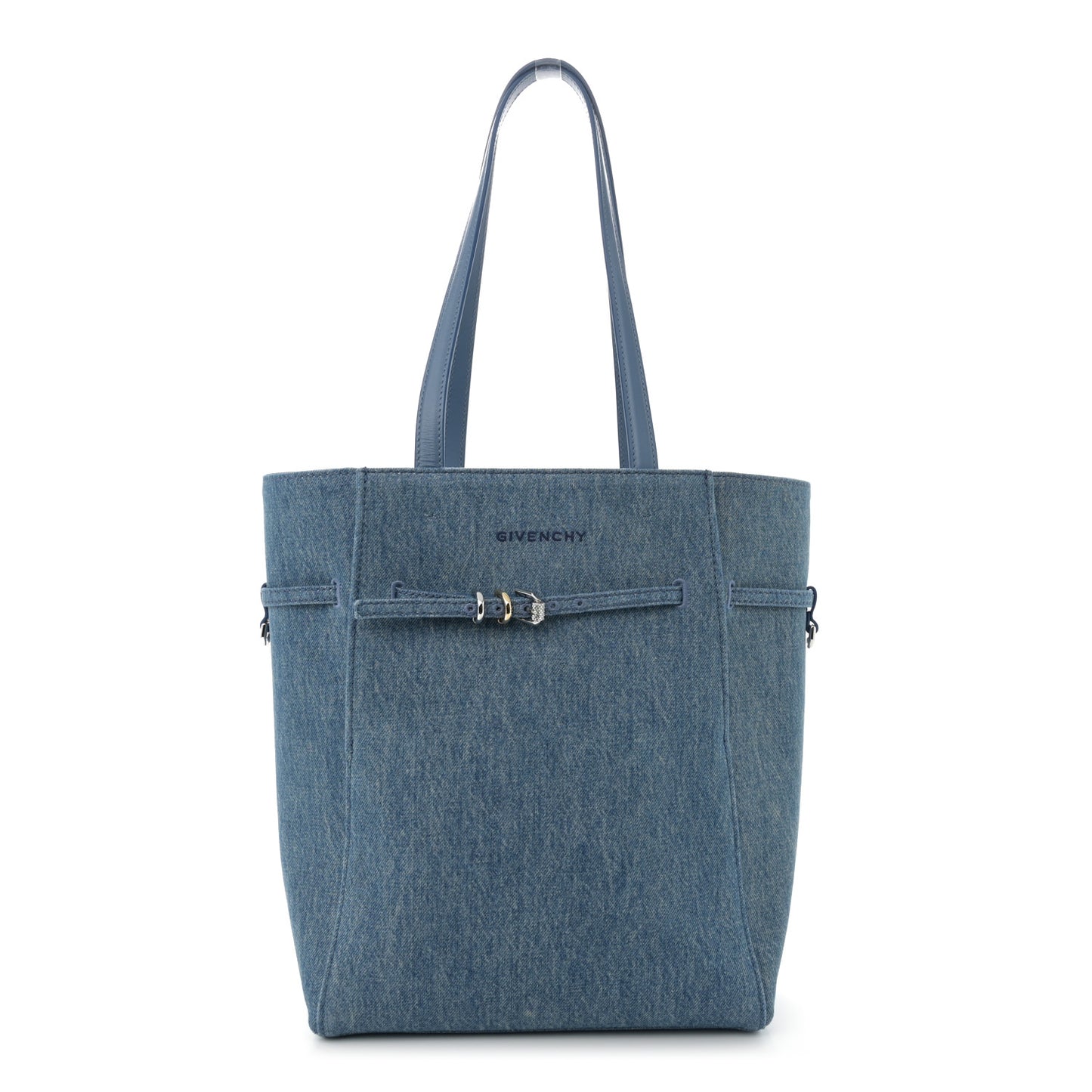 Denim Small Voyou North South Tote Medium Blue