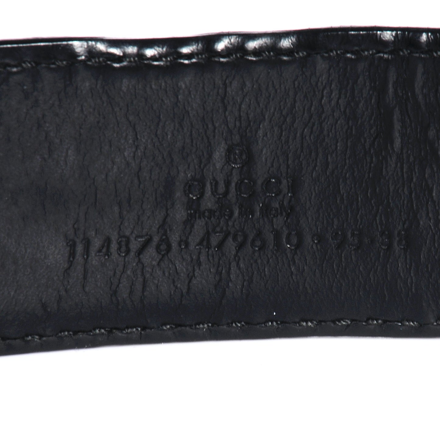 Guccissima GG Belt Black 95 38