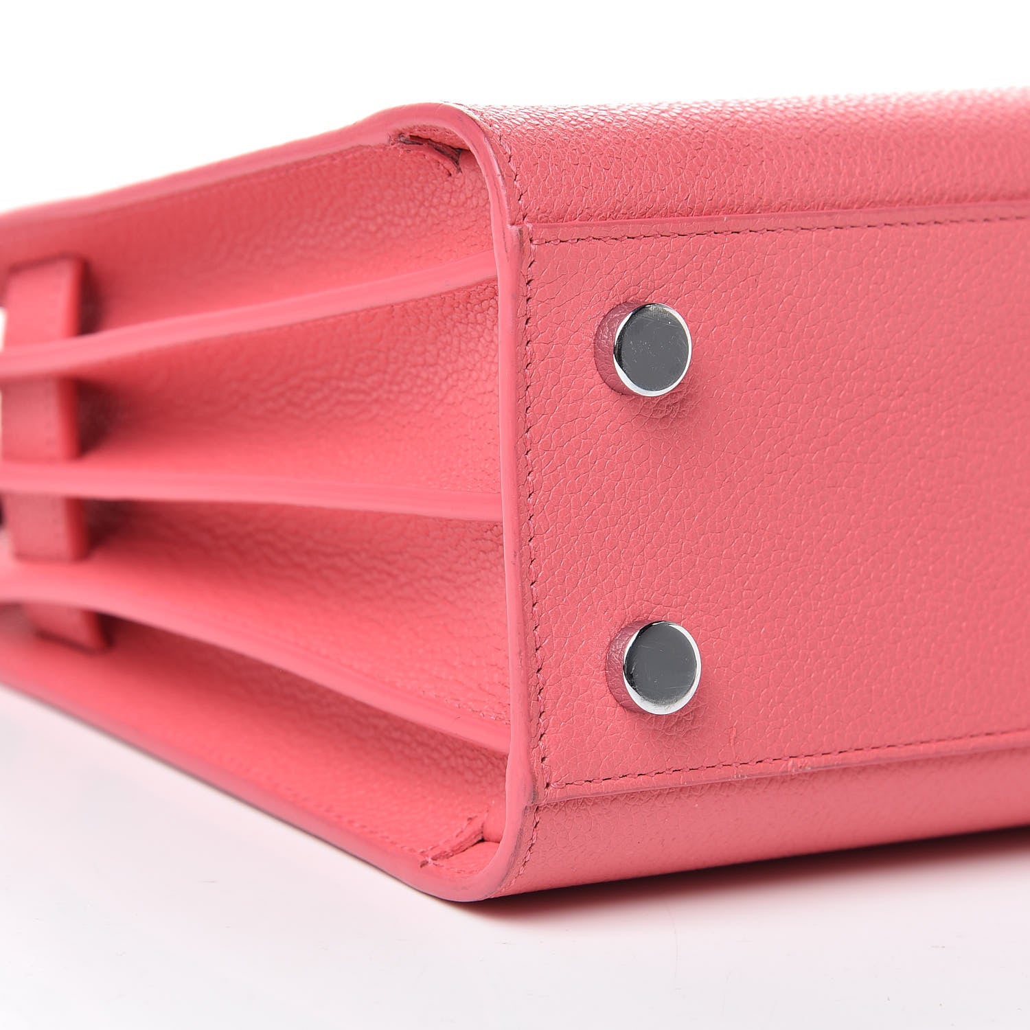 Saint Laurent Grained Calfskin Nano Sac De Jour Rose Clair 9 of 18