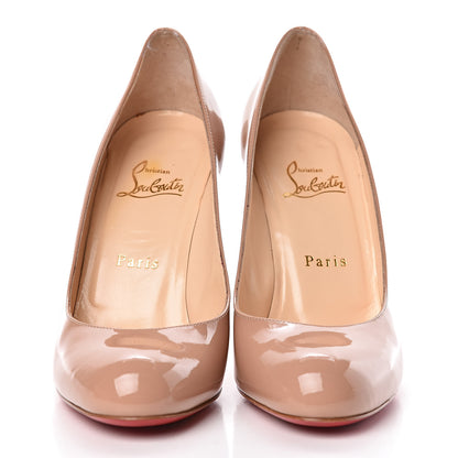 Christian Louboutin Patent Simple 100 Pumps 38 Nude 2 of 17