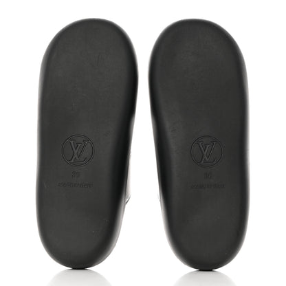 Louis Vuitton Monogram Sunbath Flat Mule Sandals 36 Black 7 of 8