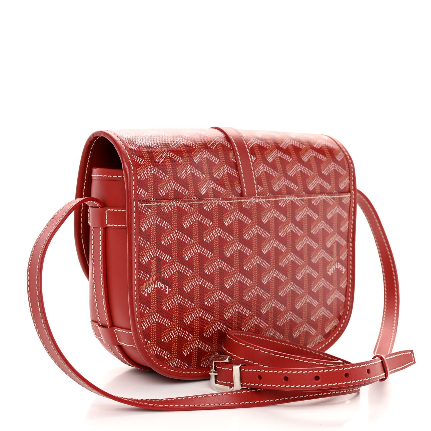 Goyardine Belvedere II PM Messenger Bag Red