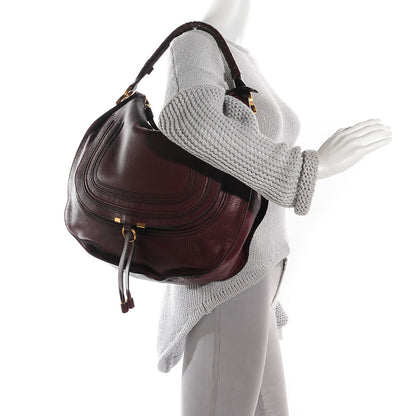 Chloe Calfskin Large Marcie Hobo Cocoa 2 of 10
