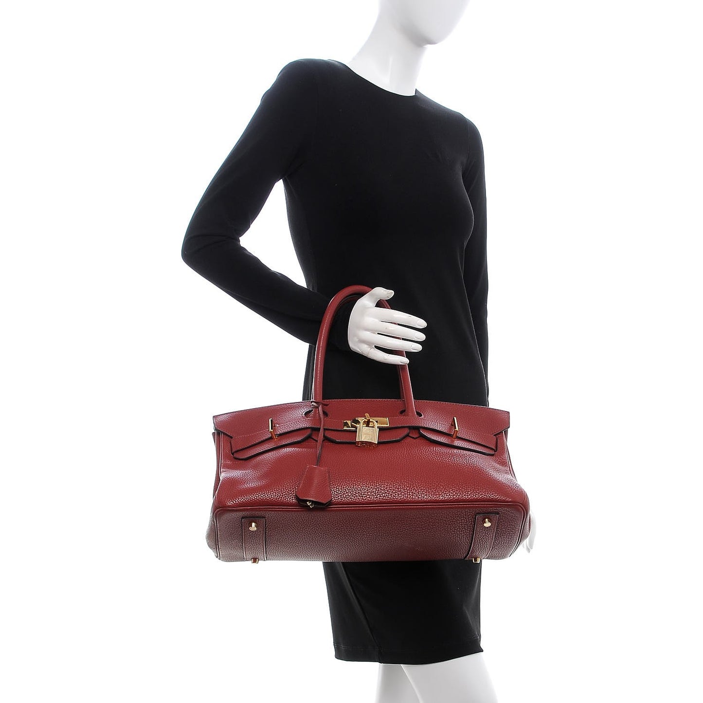 Taurillon Clemence JPG Birkin 42 Rouge H