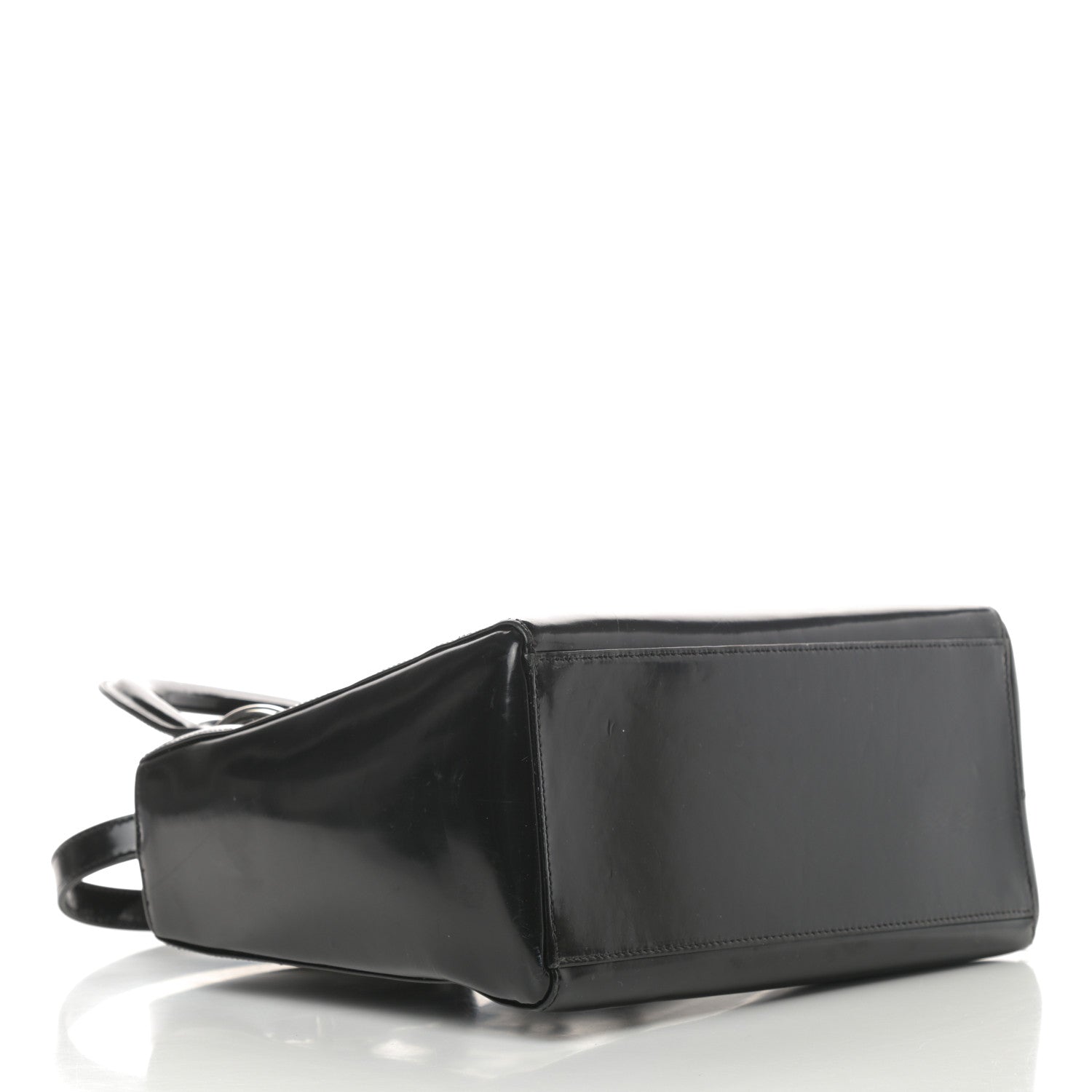 Christian Dior Glazed Calfskin Medium Lady Dior Black 4 of 15