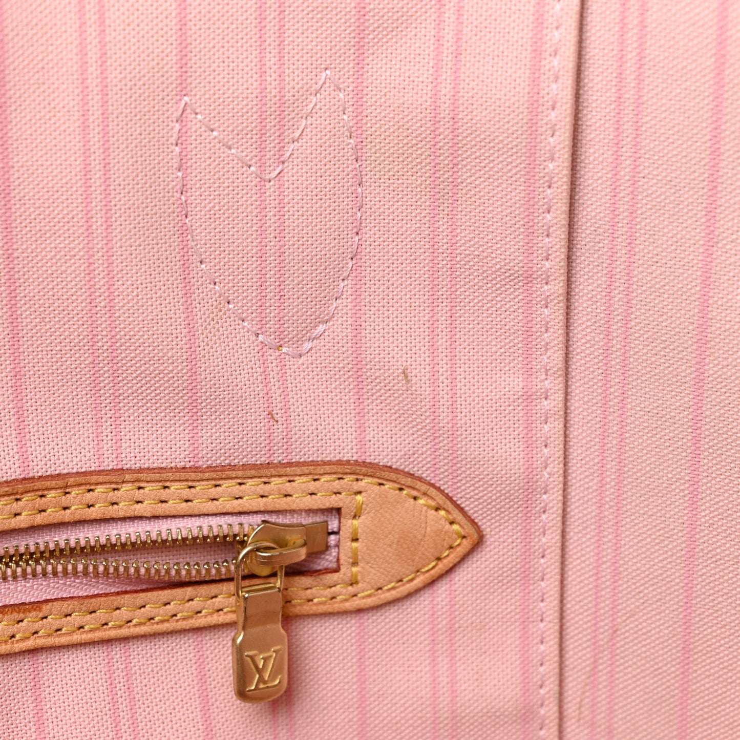 Damier Azur Neo Neverfull MM Rose Ballerine